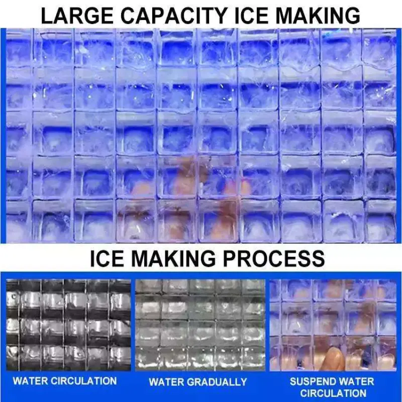 Commercial Ice Maker Machine 1000kg in 24h Cube Ice Making Machine  Ice machines