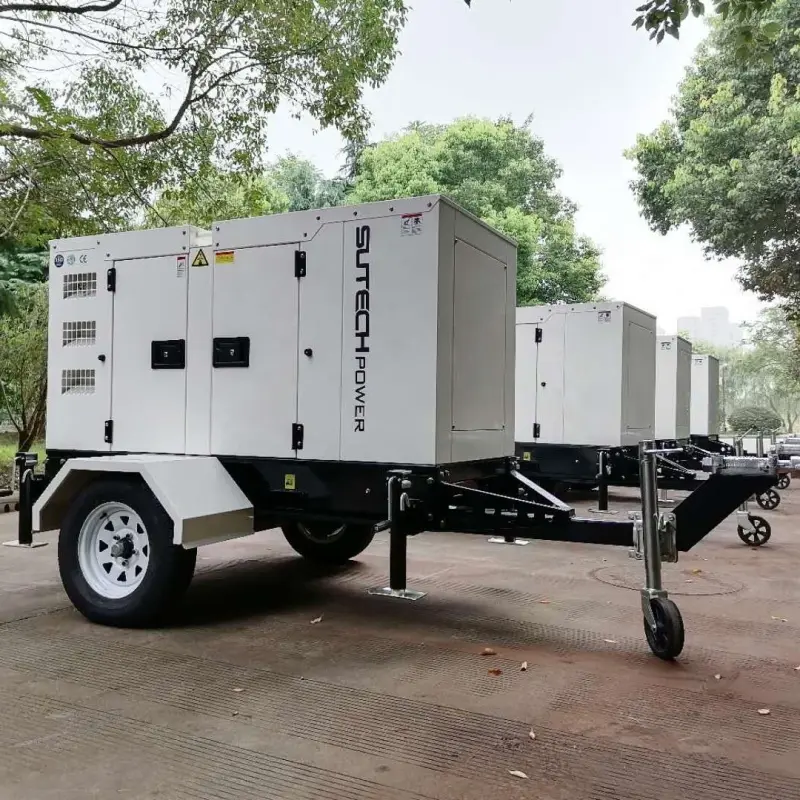 Trailer mobile 50kva diesel generator