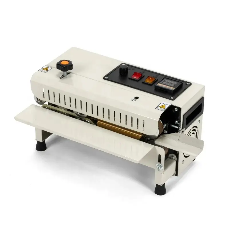 continous band sealer mini heat bag sealing machine for plastics packages