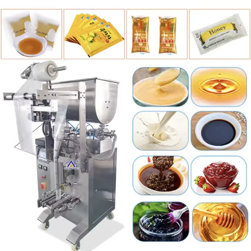 1-60ml Sachet Paste Milk Water Honey Oil Concentrated Soup Liquid Stick Packing Machine