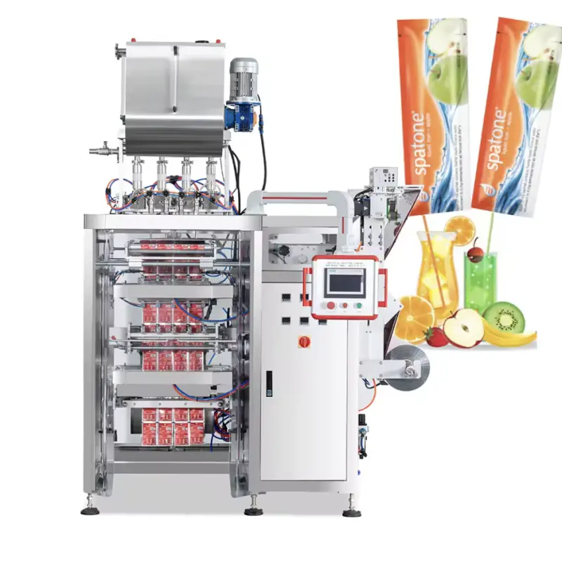 Automatic 8 lane liquid sachet nutrient drink packaging machine