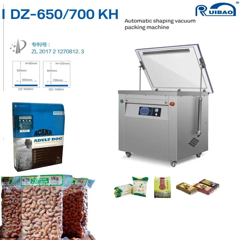 DZ-700KH  10kg rice vacuum chamber machine block vacuum packer machine