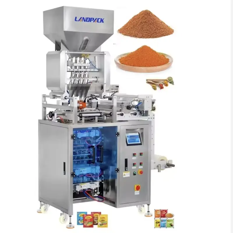 High Speed Automatic Multi Line For Spices Spice Sachet Packaging  Machine
