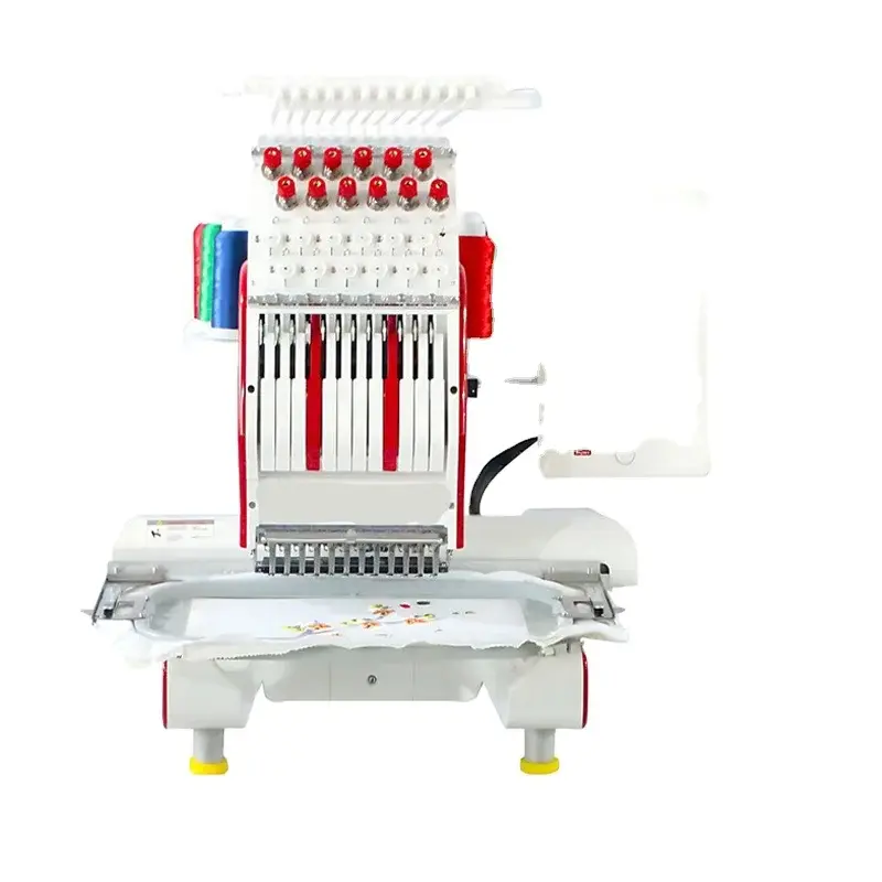 Advanced Multi-Functional Computerized Embroidery Machine  One Head 12 Needles