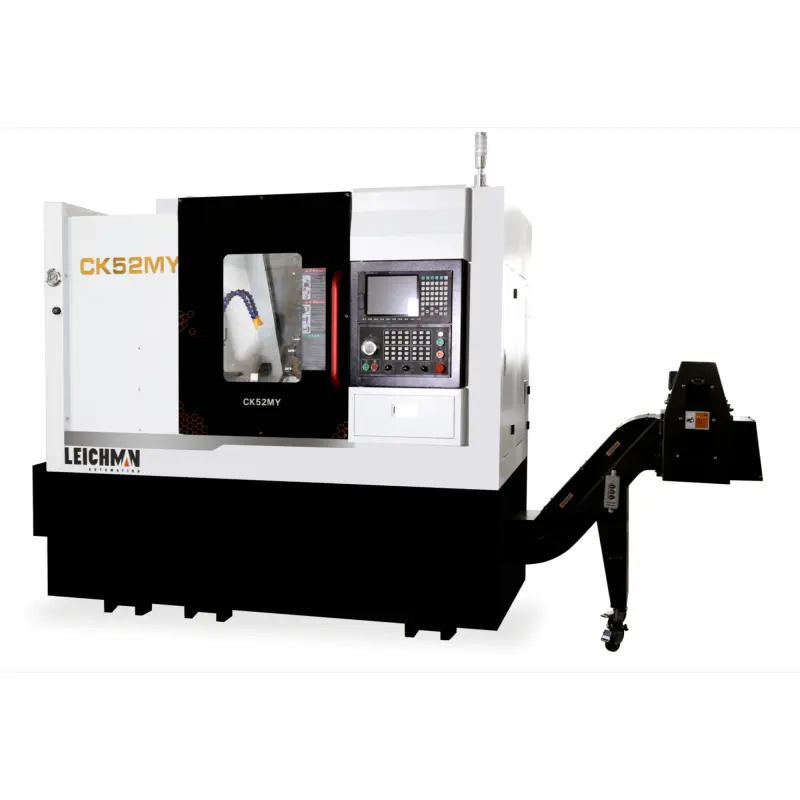 High Precision CNC Turning and Milling Machine Lathe with Slant Bed and Live Tooling.