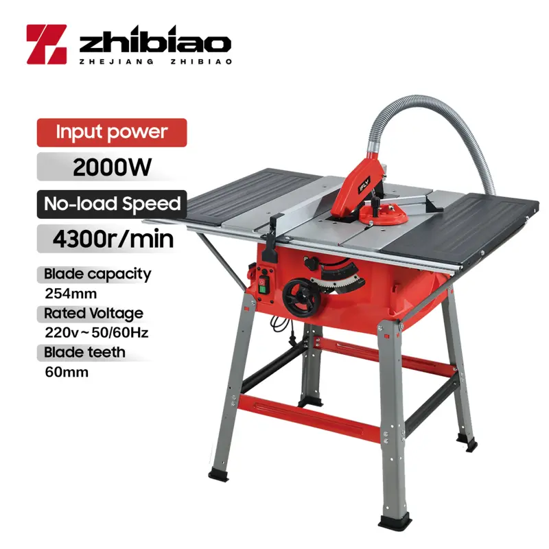 ZHIBIAO 1800W Power Tool, Suitable for Home Use or Other Applications, Table Saw Electric Saw.