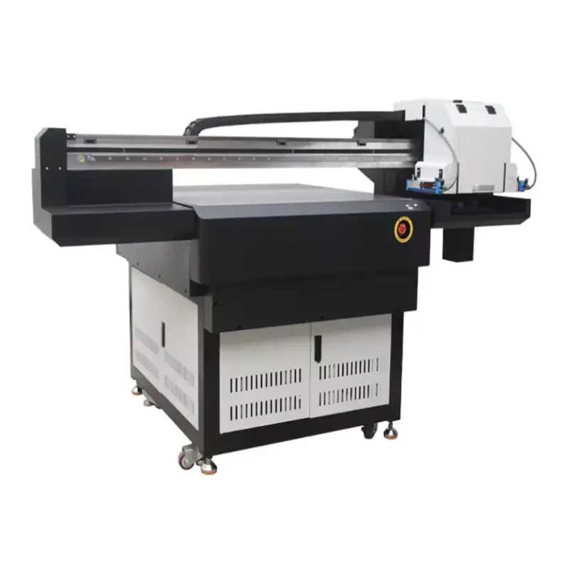 Three Head XP600 or I3200 UV 6090 9060 Printer 3d Varnish Printing Machine