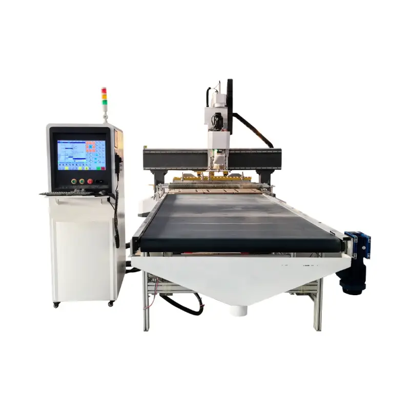 LD1328 1300*2800mm Automatic Loading and Unloading Line Tool Changing CNC Router  Engraving Cutting Drilling Machine