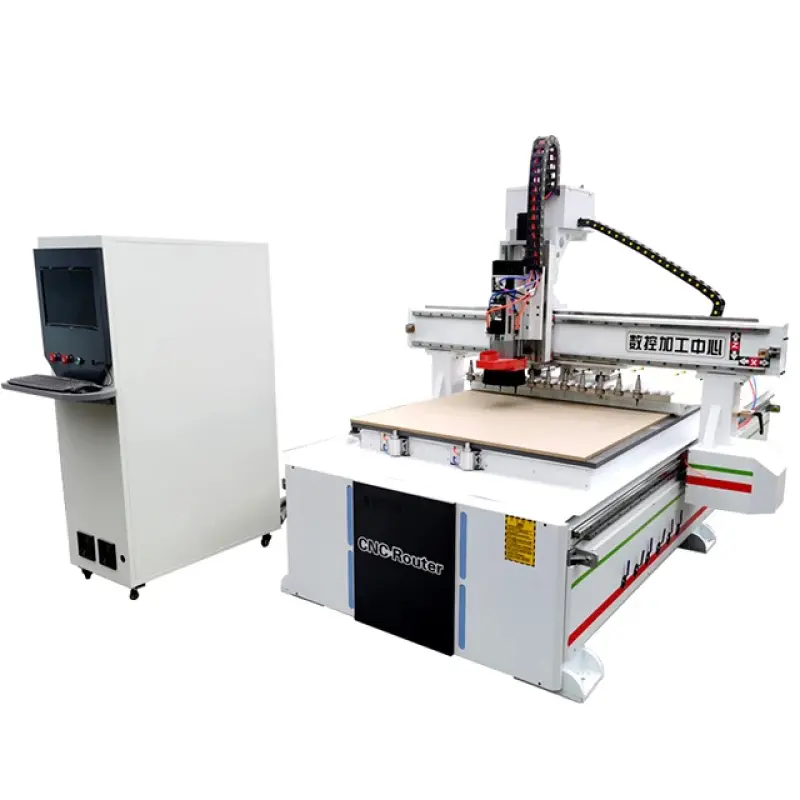 Gold quality 12 Tools Automatic changing CNC Carving Router kit for wooden door 9kw HQD 1325 Cutting Machine ATC