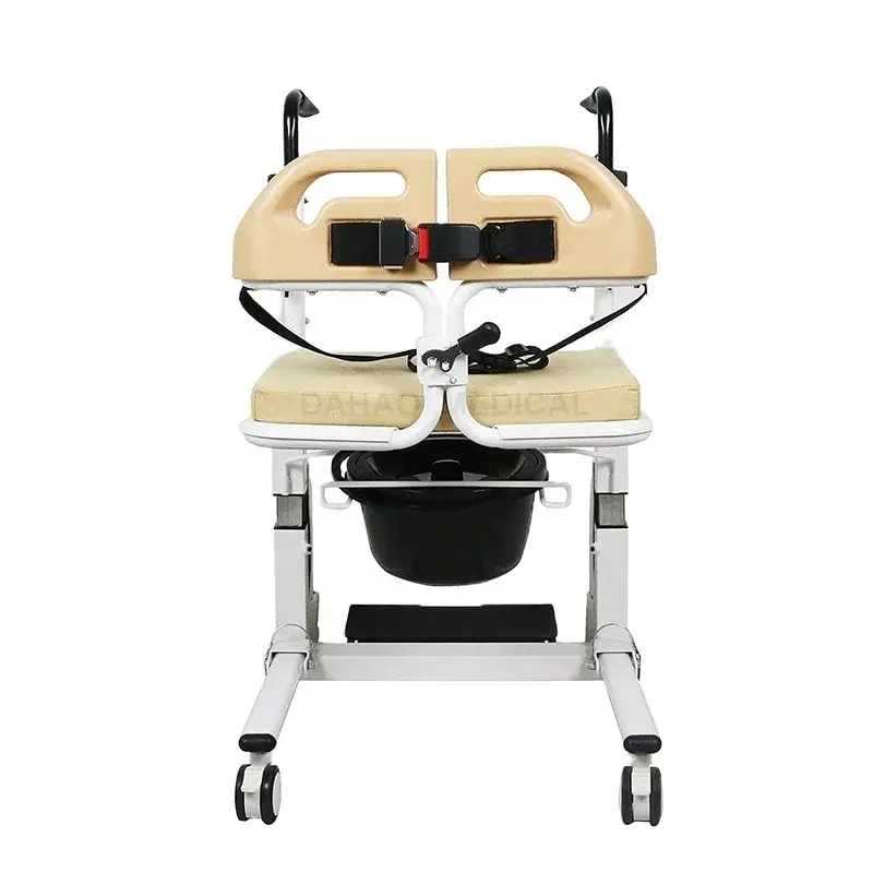 Popular Electric Mobile Patient Lifter Transfer Wheelchair Lift Handicapped Shift Chair for Easy Operate Cleaning