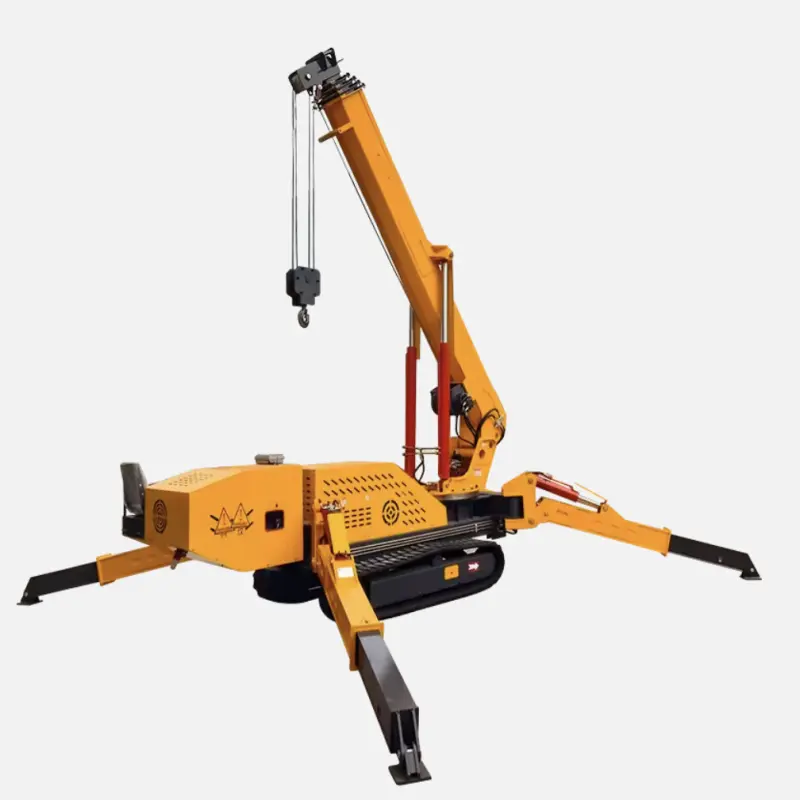 Fly jib Mini Electric Diesel 1.2 ton to 18 ton Lifting Equipment with Off Road Crawler Tracks