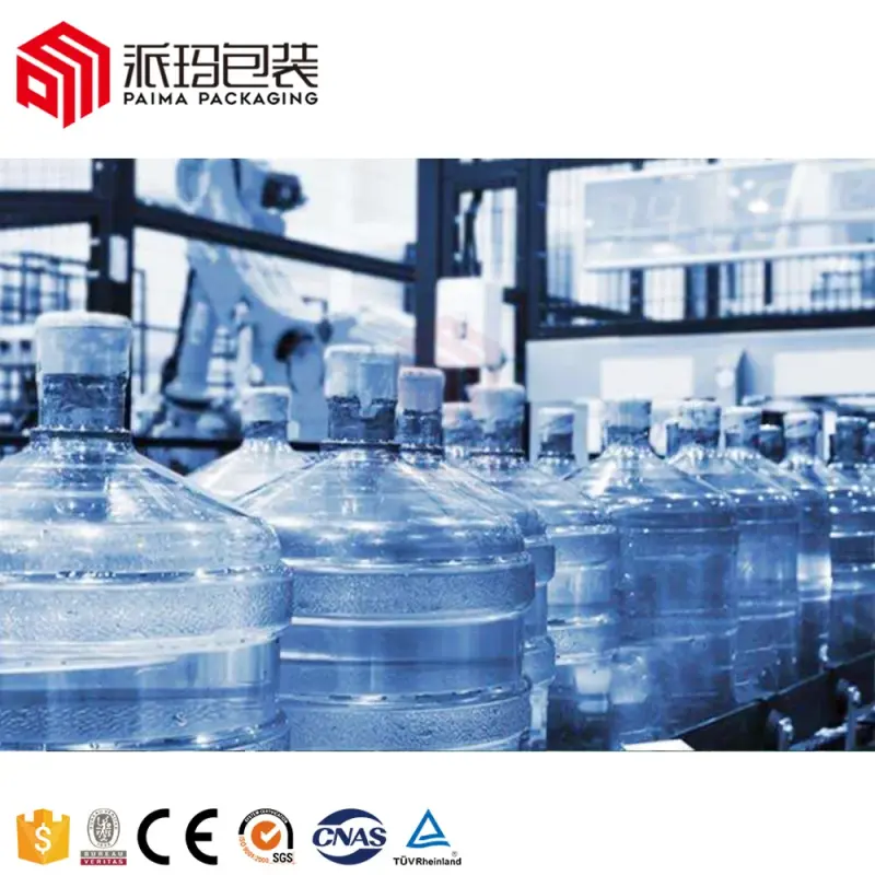 15 and 19  liter water bottle filling equipment and capping pure water 1 gallon filling machine 4-4-1