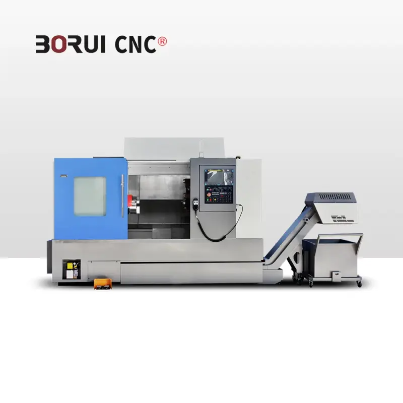 CNC Lathe Machine, CNC Metal Turning Lathe Machine Tool, Torno Horizontal Metal Lathe BR-570DY.