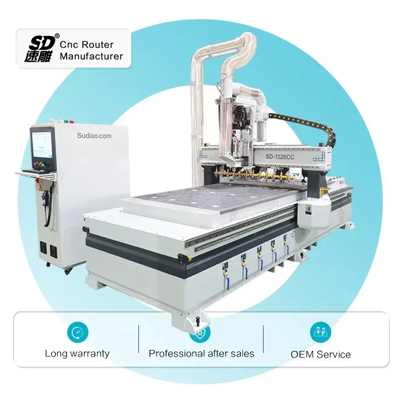 Linear Automatic Tool Changer ATC wood Cutting Machines