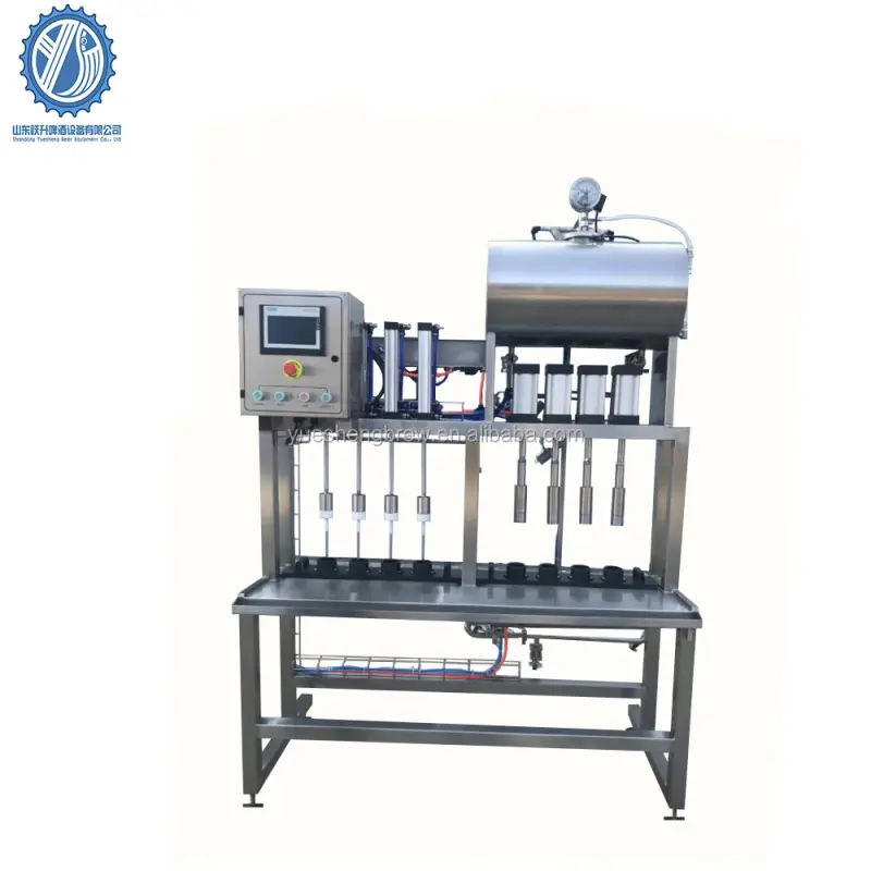 semi auto beer bottle filling and capping machine for Brewery
