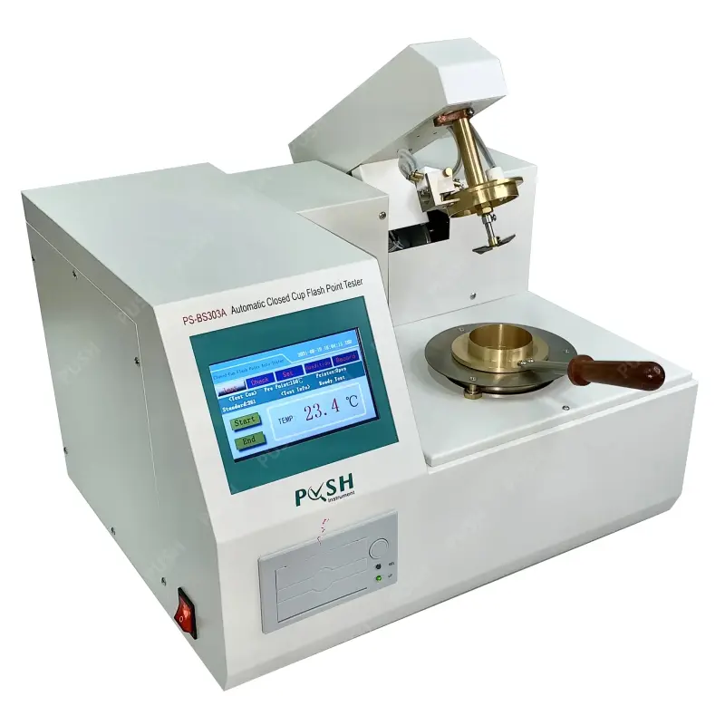 PUSH electrical Manufacturer close cup marten penskey Cleveland flash point apparatus  automatic coc flash point tester