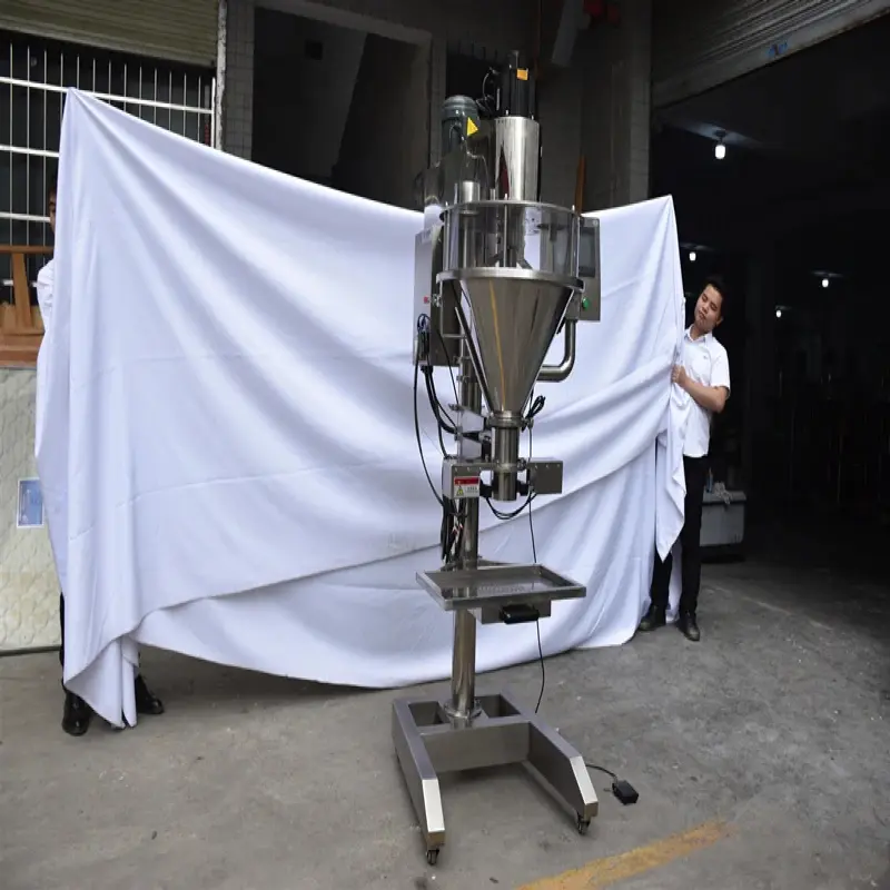 Semi-automatic powder filling machine seasoning powder powder quantitative weighing and filling machine packaging machinery