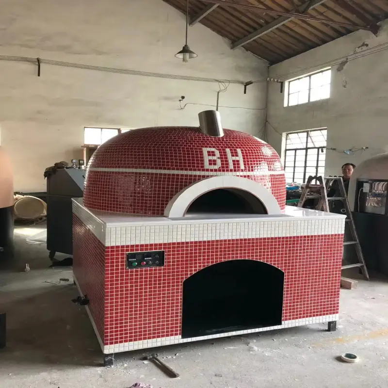 OEM Garden Wood Outdoor  Automatic Rotating Pizza Oven