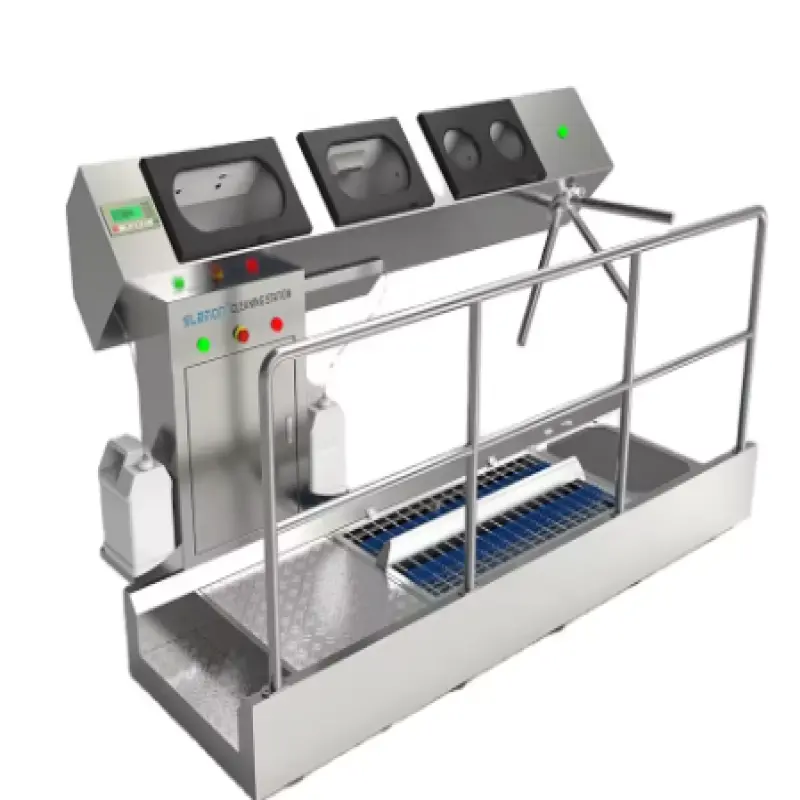Automatic Hygiene Station Sole Cleaning Equipment With Hand Wash Shoe Sole Cleaner