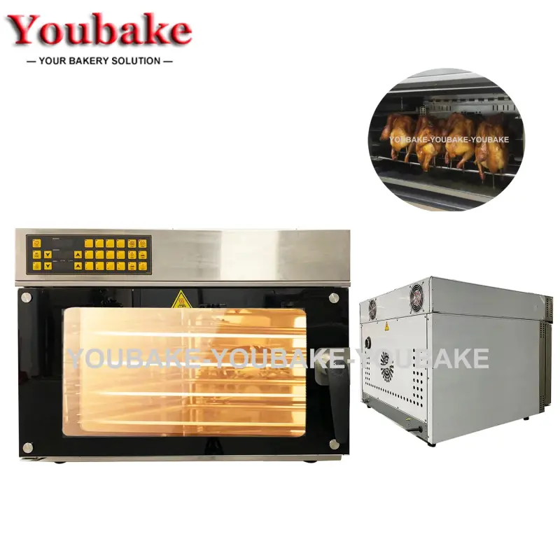 Bakery Equipment Catering Kitchen Equipment Commercial Gas Convection Oven 4 trays Pizza Bread Cake Baking Deck Oven