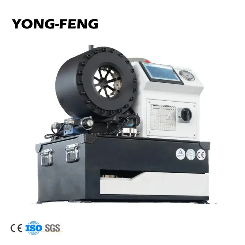 YONG-FENG Mobile Hydraulic Press for Hoses: Y120D Hydraulic Hose Crimper Crimping Machine