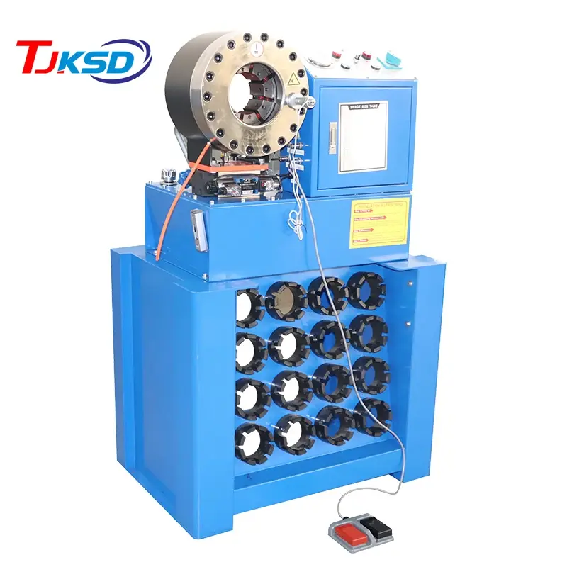 Digital Control Automotive Brake Lines Hydraulic Hose Fitting Press Crimping Machine for Carbon Steel JIS Metric Fitting Joint