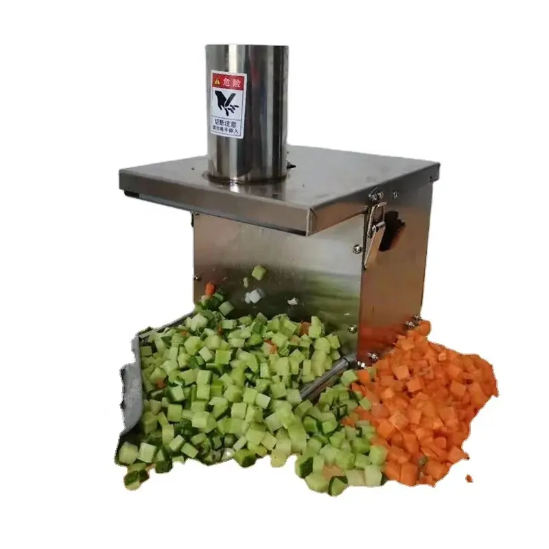 200kg per h pumpkin cucumber electric vegetable dice making machine potato carrot vegetable cube dicing cutting machine