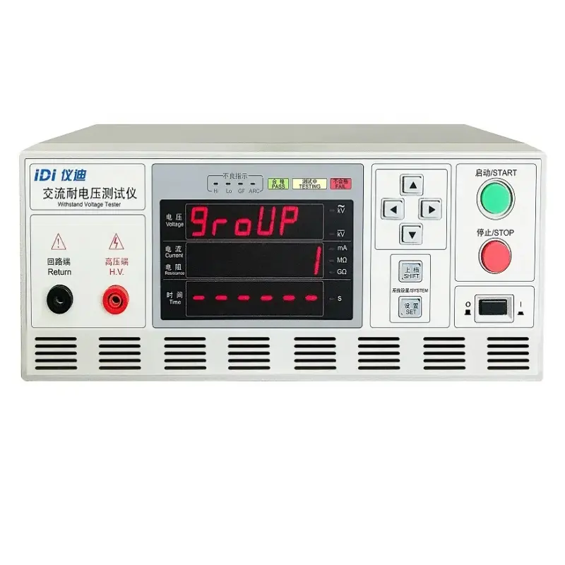 A Di-electric Withstand Voltage puncture tester  Hipot Tester
