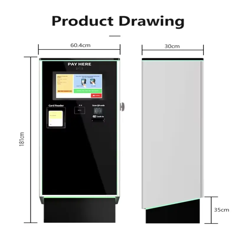 Realpark Cutting-edge Payment Station Integrated Parking Management System with Cash Pay and Mobile Pay Machine