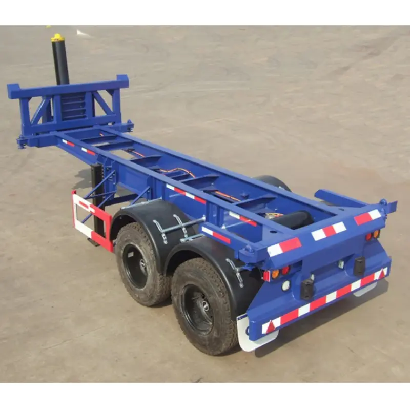 3Axles 20ft 40ft Frame Shipping Chassis Skeletal Skeleton Semi Trailer 40ft Container trailer