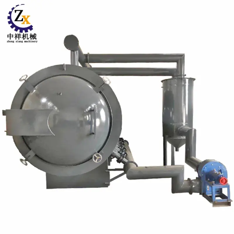 Activated carbon wood charcoal carbonization furnace Continuous charcoal production line