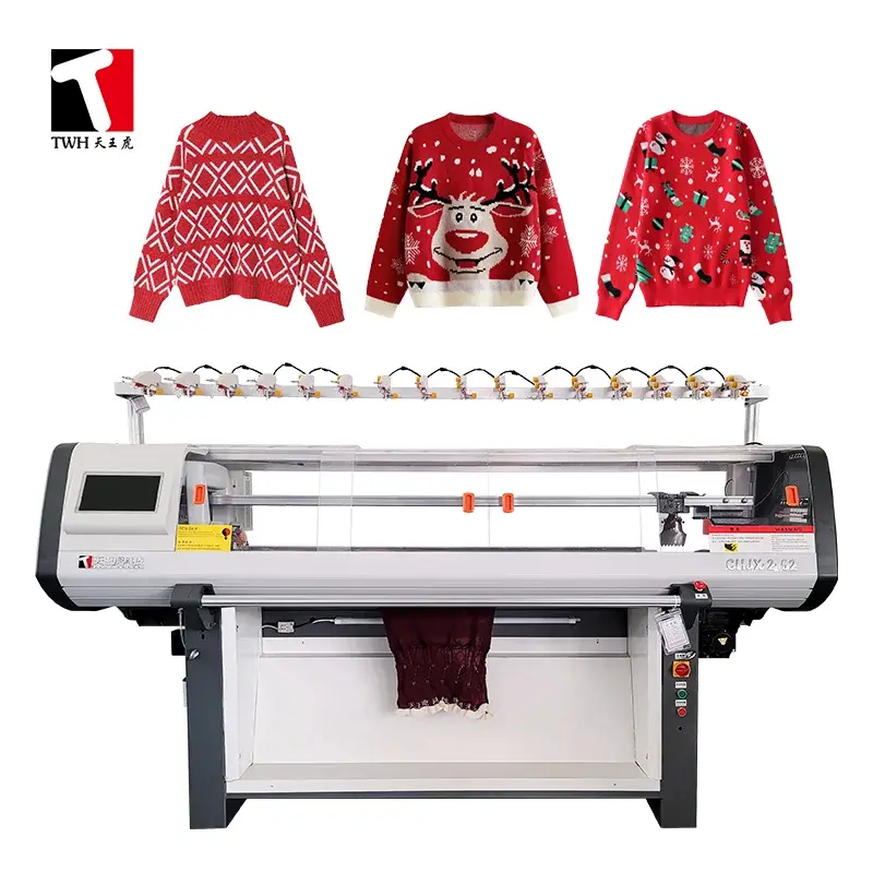Simple Double System High Speed Automatic Sweater Flat Knitting Machine