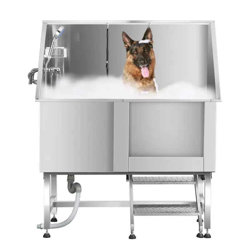 Stainless Steel Dog Grooming Bath Tub Dog Washing Station Bathtub Stainless Steel