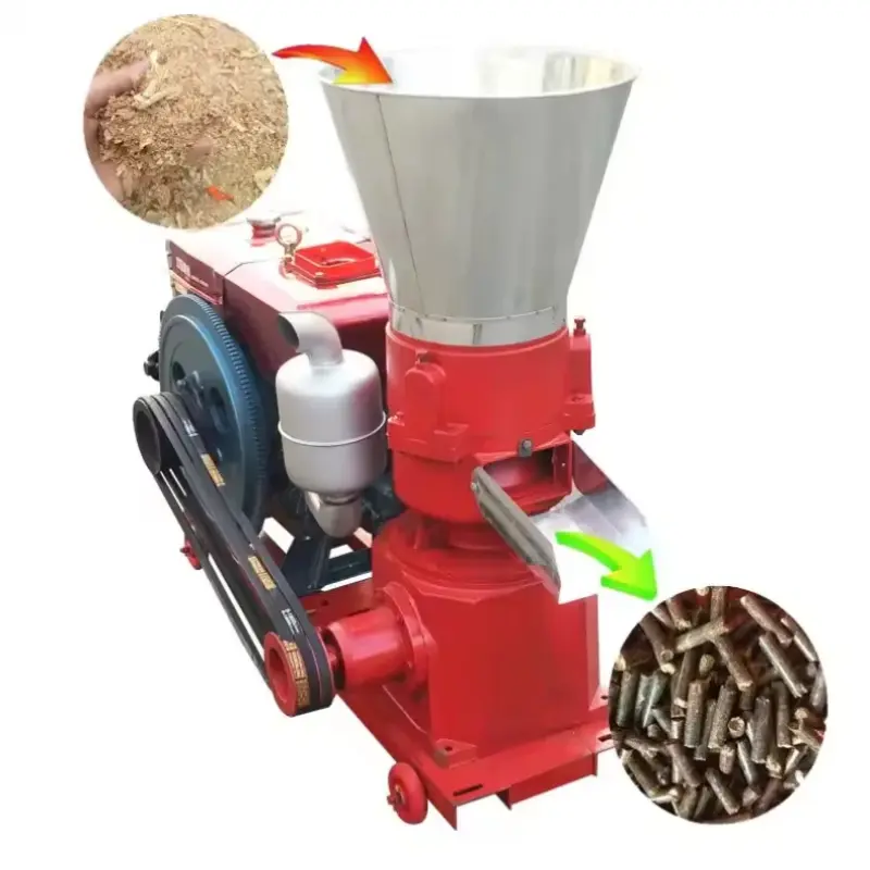 Complete Wood Pellet Wood Sawdust Pellet Making Machine