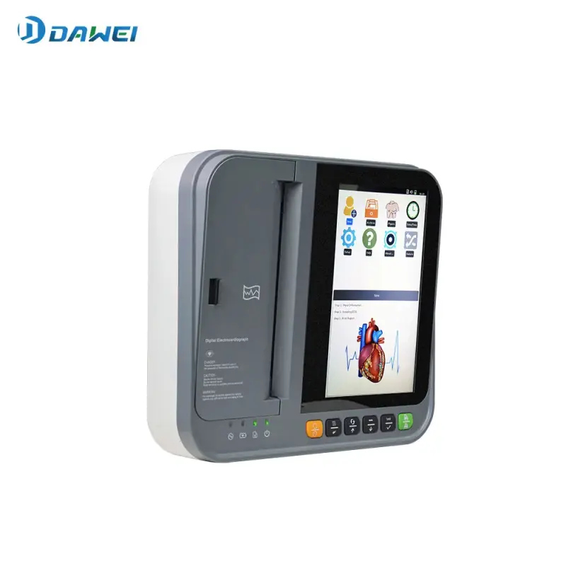 New high accuracy 10.2 inch touch screen 12 channel ECG machine