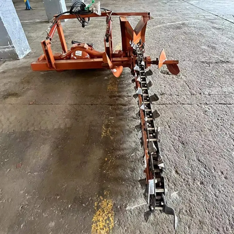 2023 Chain Type Tractor 3 Point Chain Trencher Ditching Machine