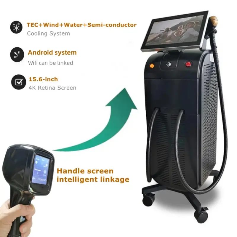 Permanent hair removal laser ultra-thin 4k screen 808nm diode laser hair removal Lifetime maintenance machine