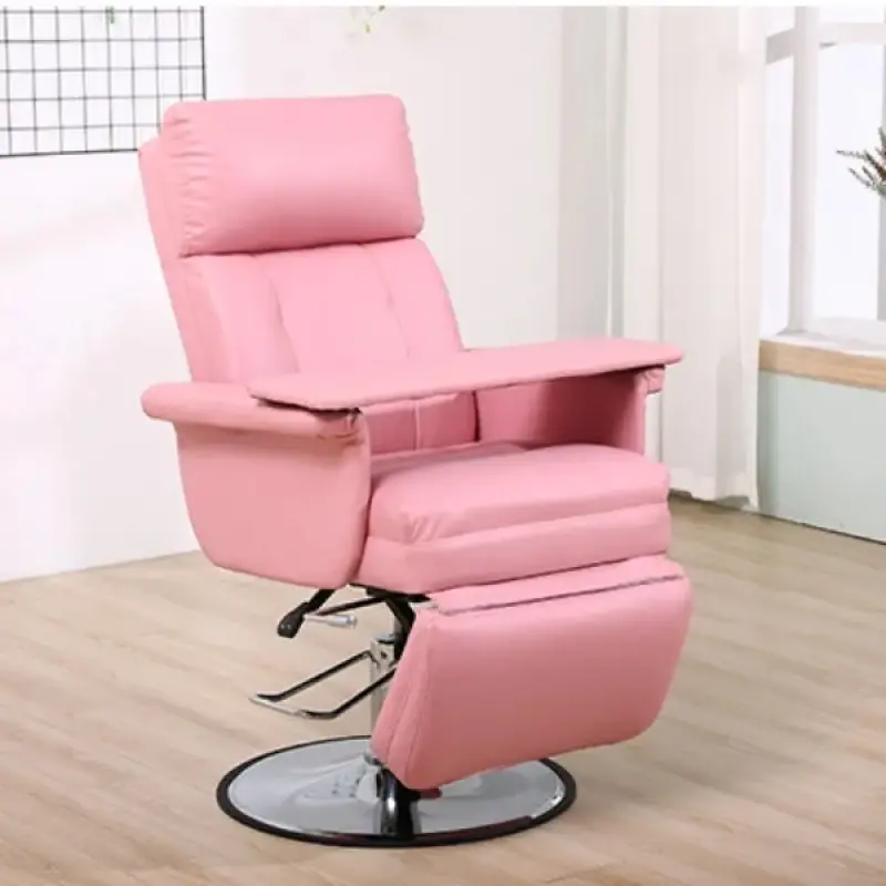 Ladies salon chair modern pink reclining salon chair styling all purpose salon chair