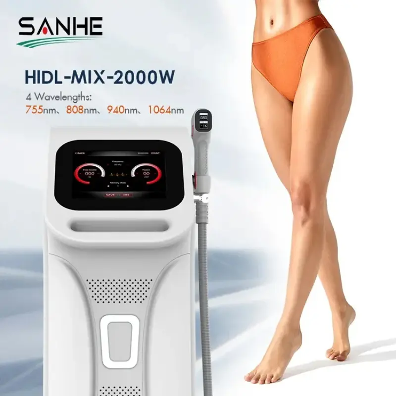 2000W Best Strong Power Soft Light Professional Permanent 755 808 940 1064nm Diode Laser Hair Removal Machine
