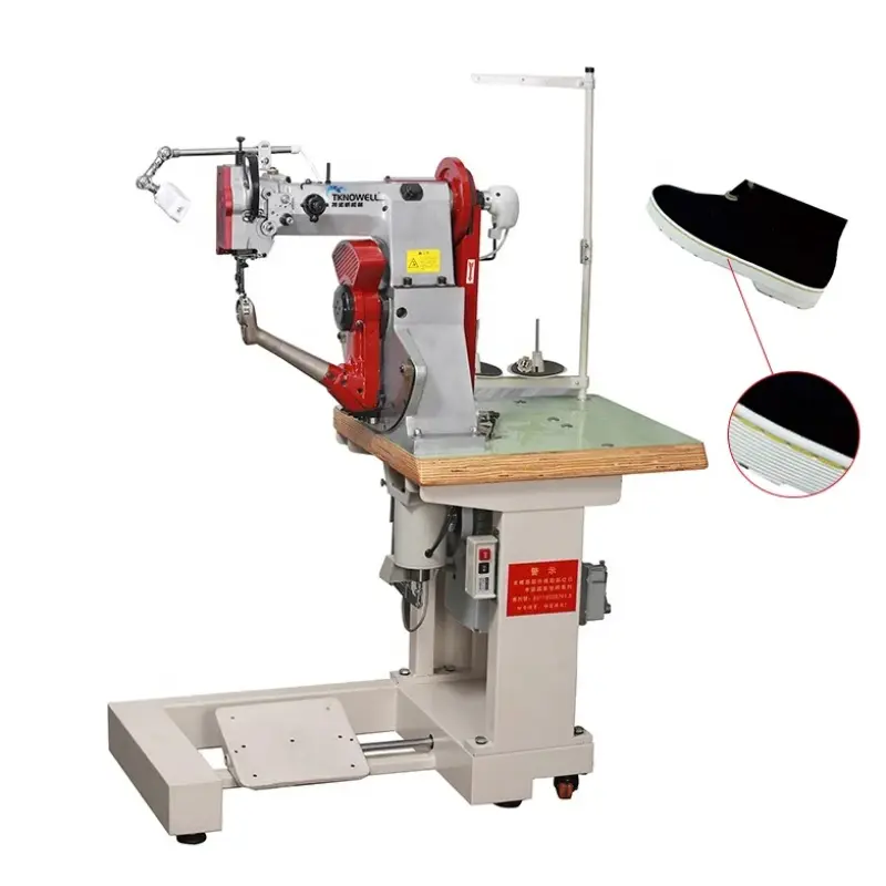 TKW-168 Shoe Boot Outsole Side Wall Stitching Machine With Footwear Side Sole Shoe Border