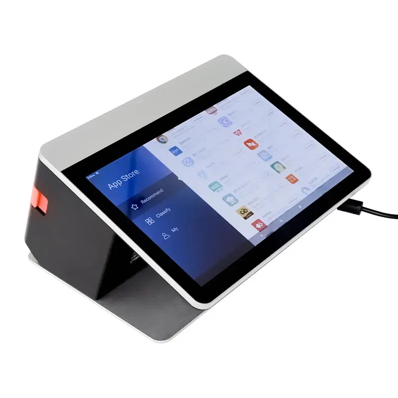 Pos Machine Metal Cash Box Financial Equipment Touch Screen Payment Kiosk Cashier Machine For Restaurant