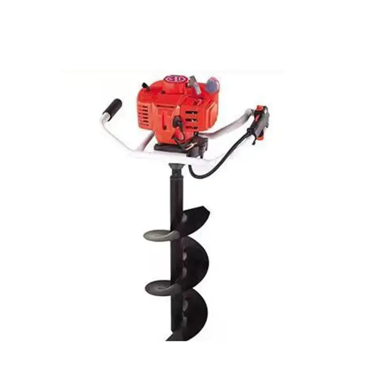 Gasoline two stroke drilling planting auger machine