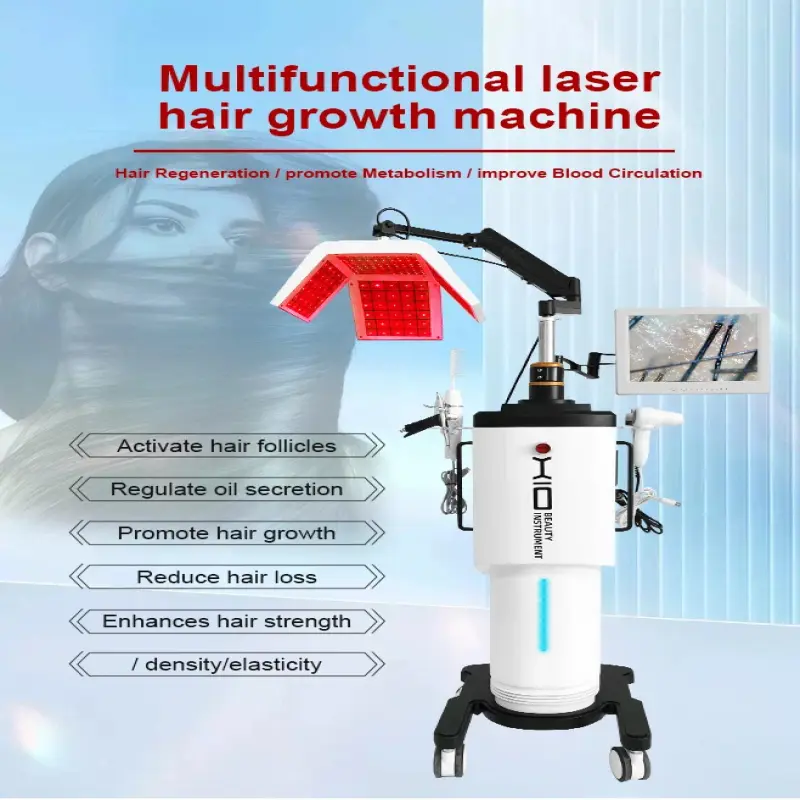 Beauty Salon Hair Loss Treatment Regrowth Machine Hair Scalp Treatment Machine With Hair Follicle Detection Analysis