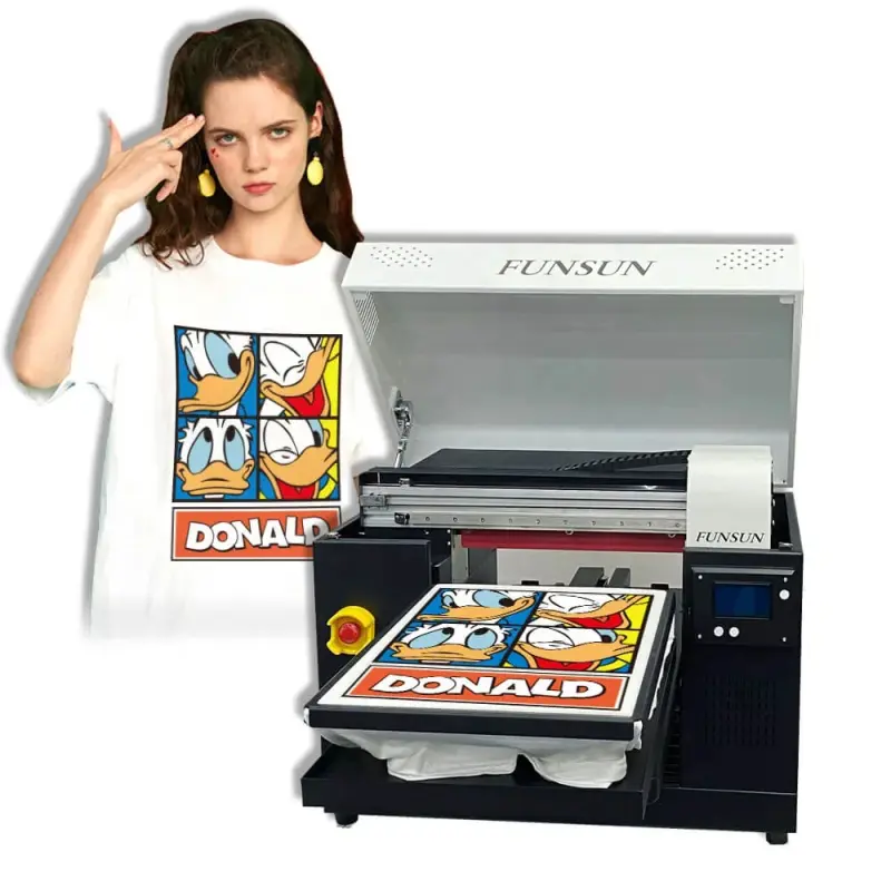 Funsun Advanced A3 Printing T-shirt Printing Machine Textile Cotton Cloth Printer