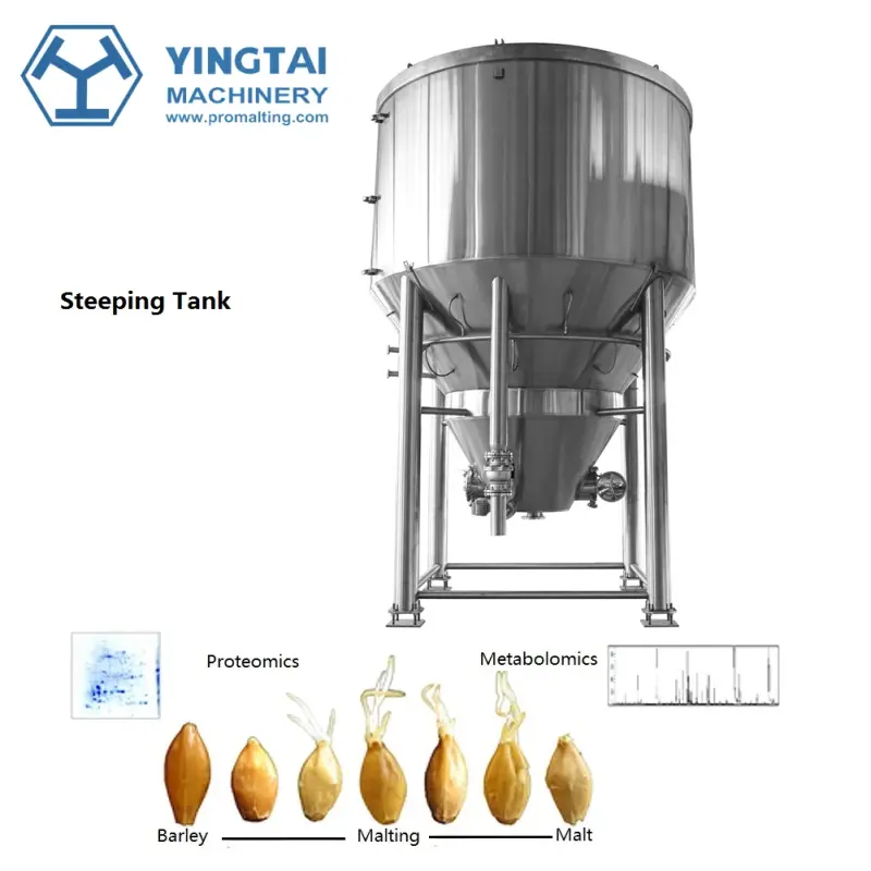 Modern Craft Malting Barley Steep Tank Malt Steeping Vessel Barley