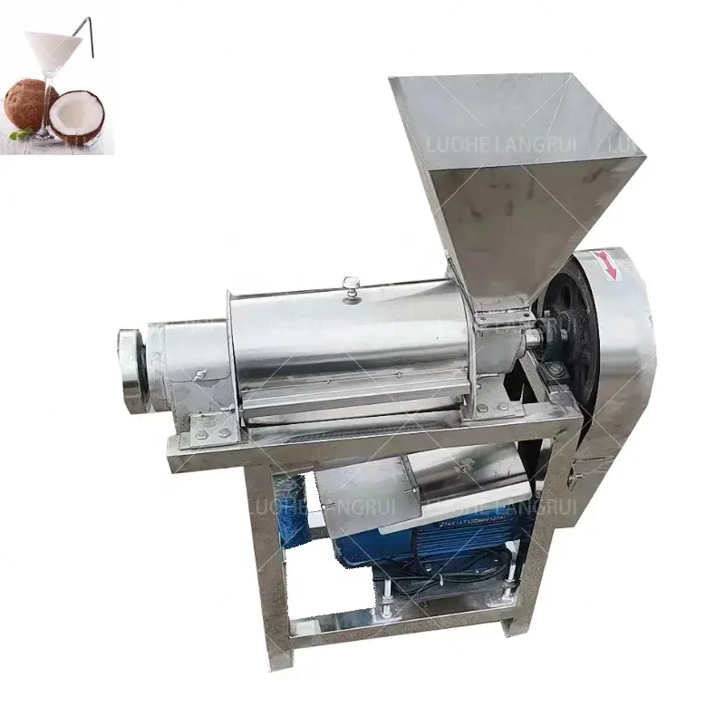 High-Efficiency Commercial Coconut Milk Screw Pressing Juicer Extracting Machine