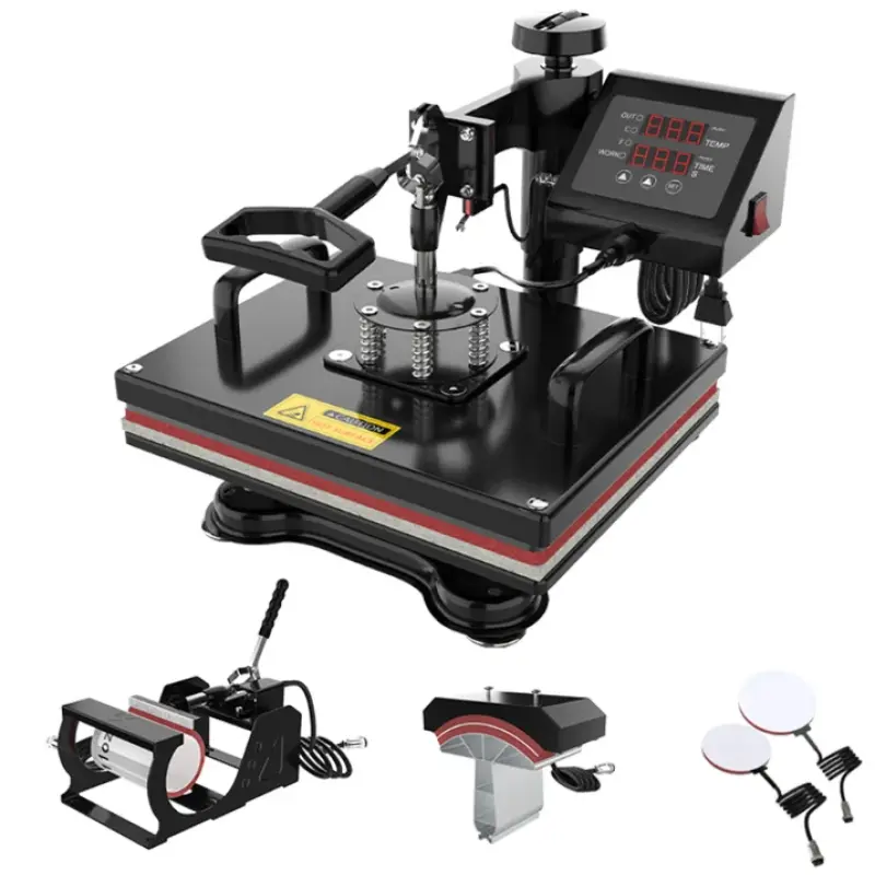 LINKO Multi-Function Hot Stamping Machine: 5-in-1 Heat Press Machine Cup Printing Machine, Factory Direct Selling, 38*38 cm