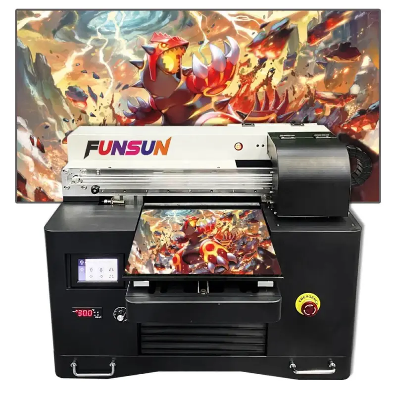 Funsun A3 Digital Flatbed UV Printing Paper Cup Printer Machine For Cup