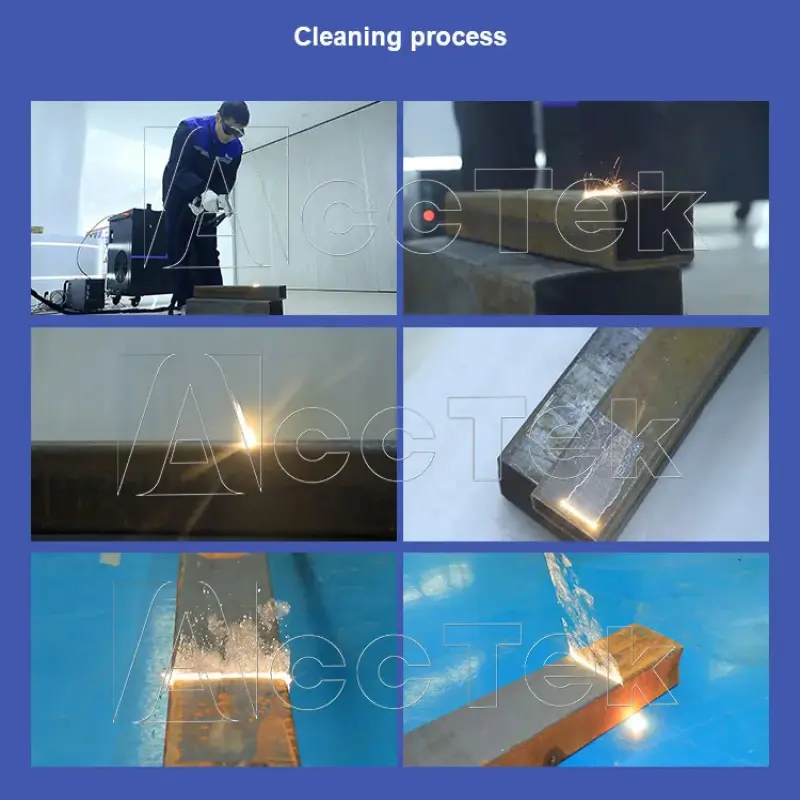 High-End 100w portable fiber laser cleaner rust removal 200W pulse laser cleaning machine