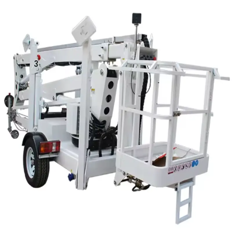 20m Lifting Height,High Stability Automatic Aerial Platform Towable Articulated Lift Construction Lift
